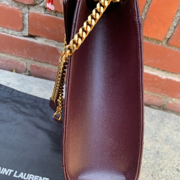 RECEIPT- SAINT LAURENT Large Monogramme Envelope Chain Bag - Bordeaux - Picture 5 of 13